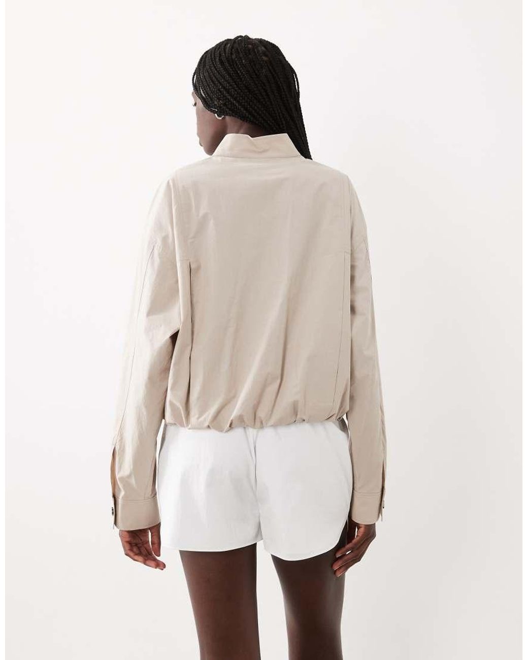ARKET Natural Cotton Sporty Overshirt