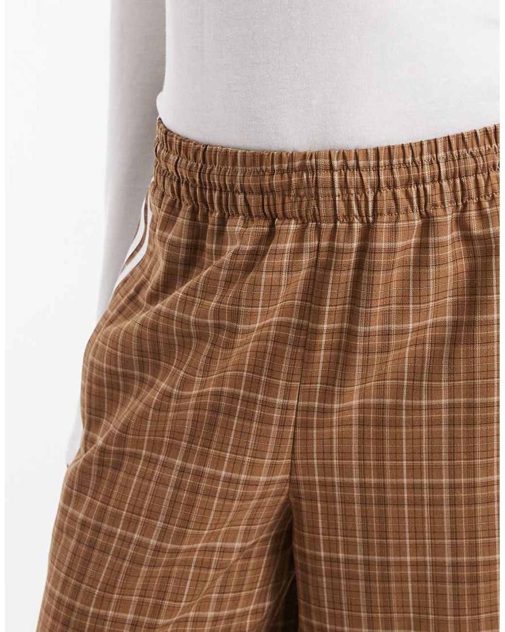 Adidas Originals Blue Check Track Bottoms