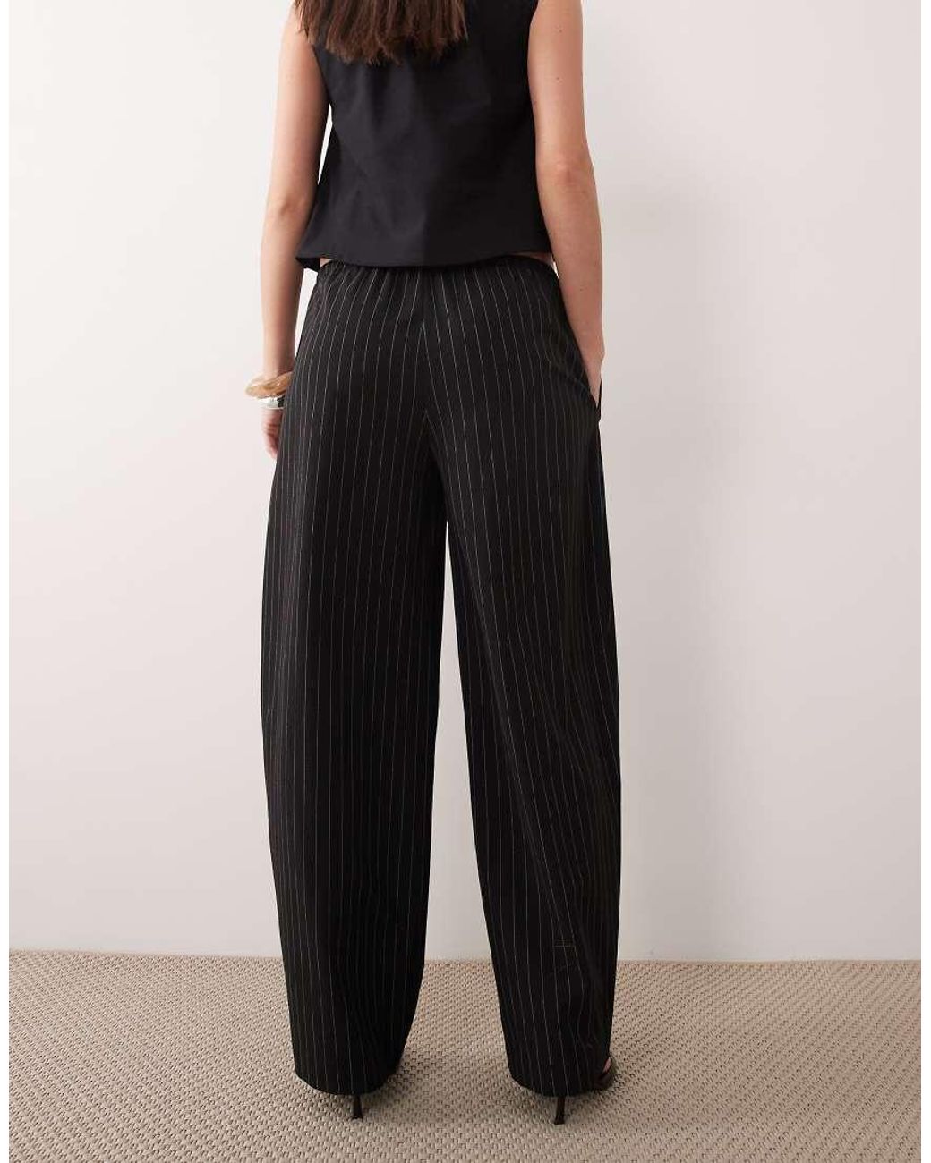 ASOS Pull On Barrel Pants-black