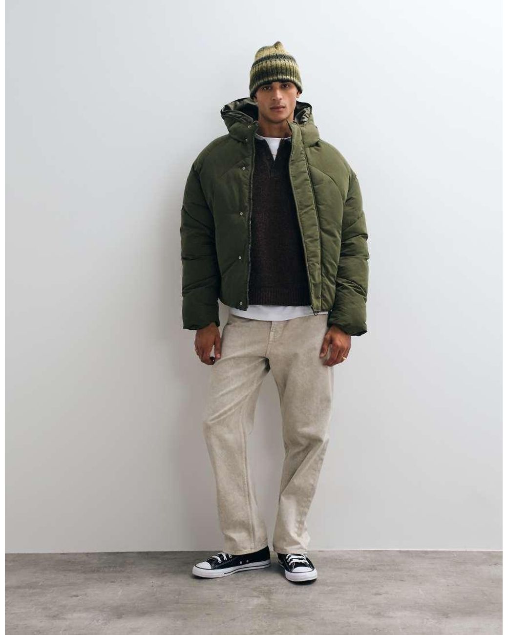 ASOS Multicolor Oversized Puffer Jacket for men