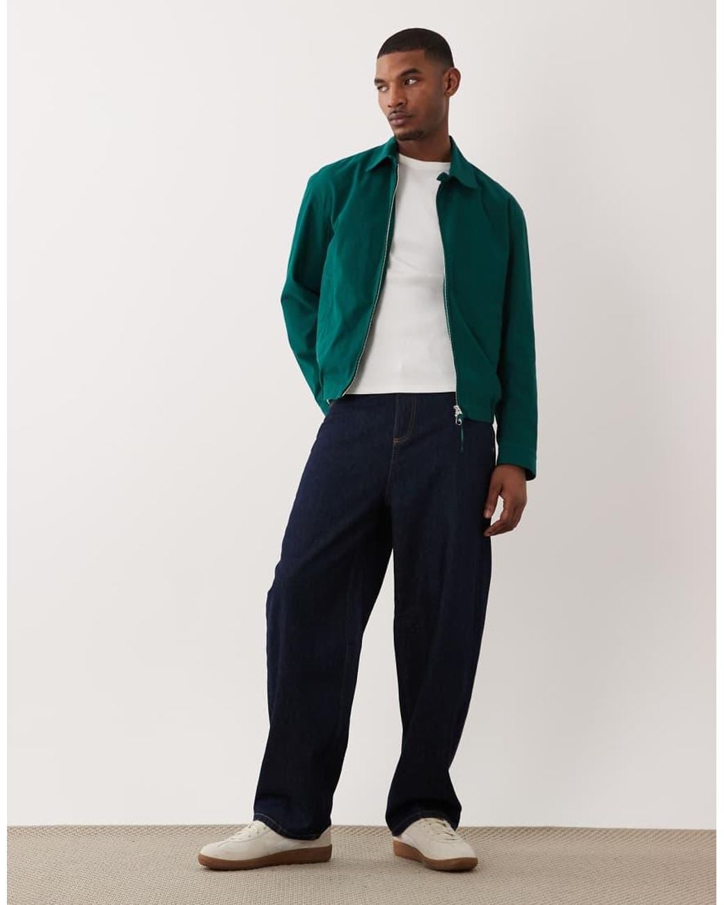 ARKET Green Pure Cotton Blouson Jacket for men