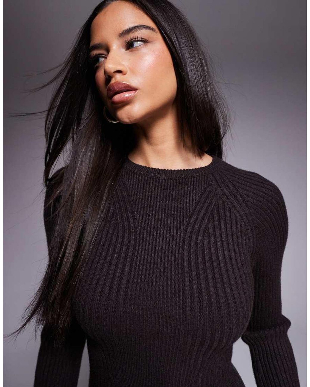 River Island Blue Knitted Mini Dress