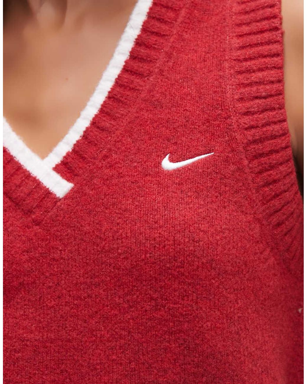 Nike Red Knitted Vest