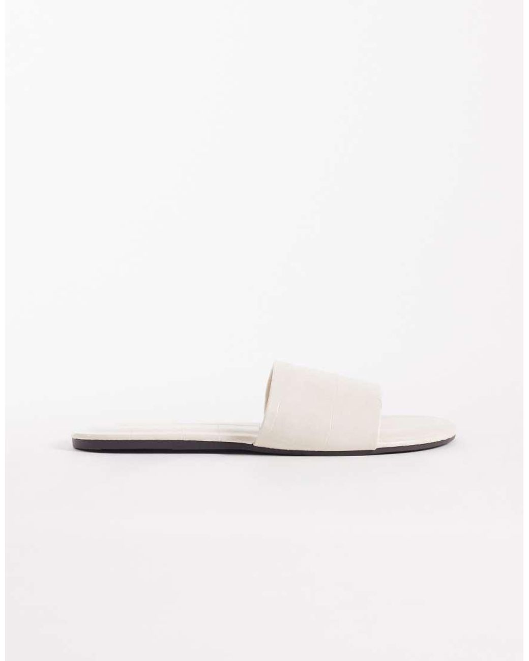 ASOS White Faith Flat Sandals
