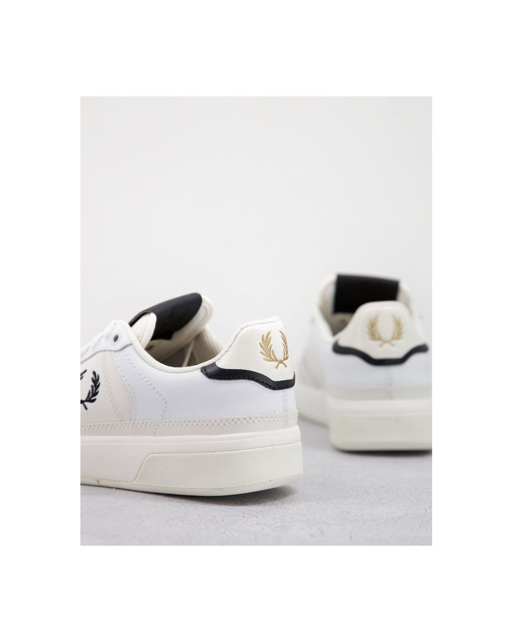 Fred Perry B300 Leather Sneaker in White | Lyst UK