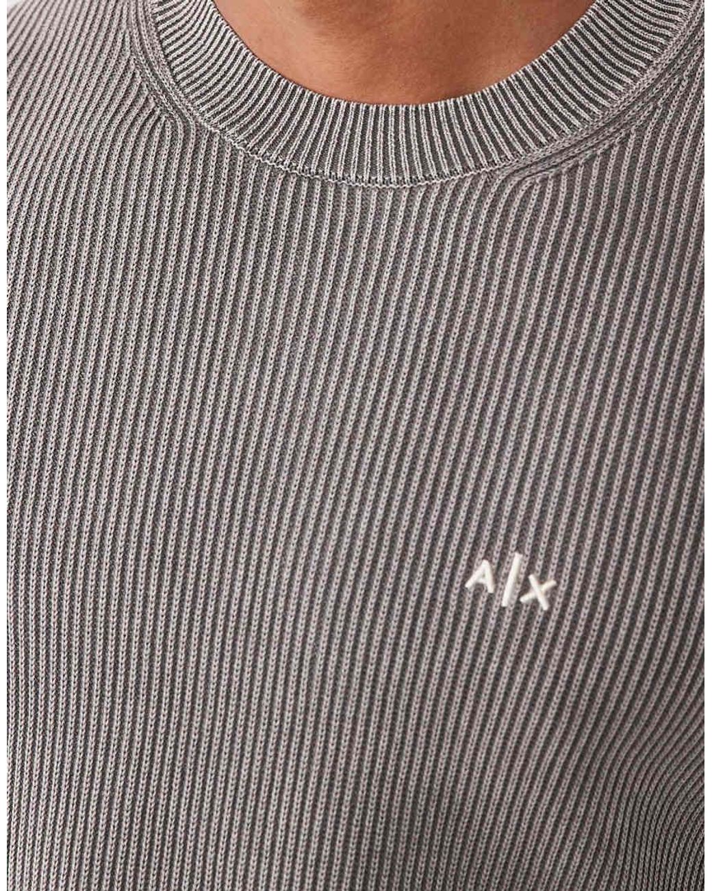 ARMANI EXCHANGE Gray Sweatshirt With Logo for men