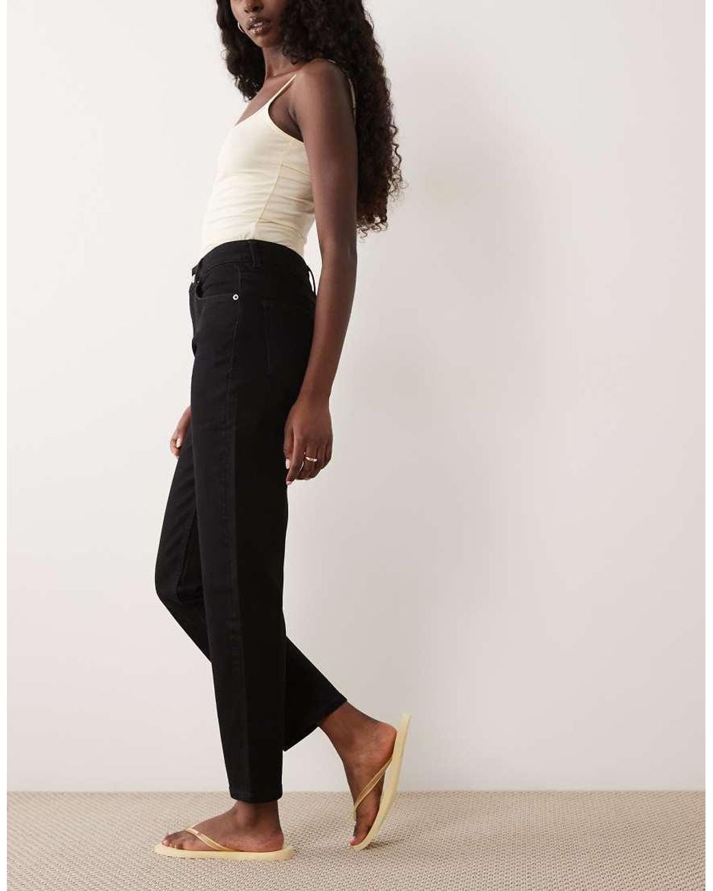 ASOS Natural Slim Fit Mom Jeans
