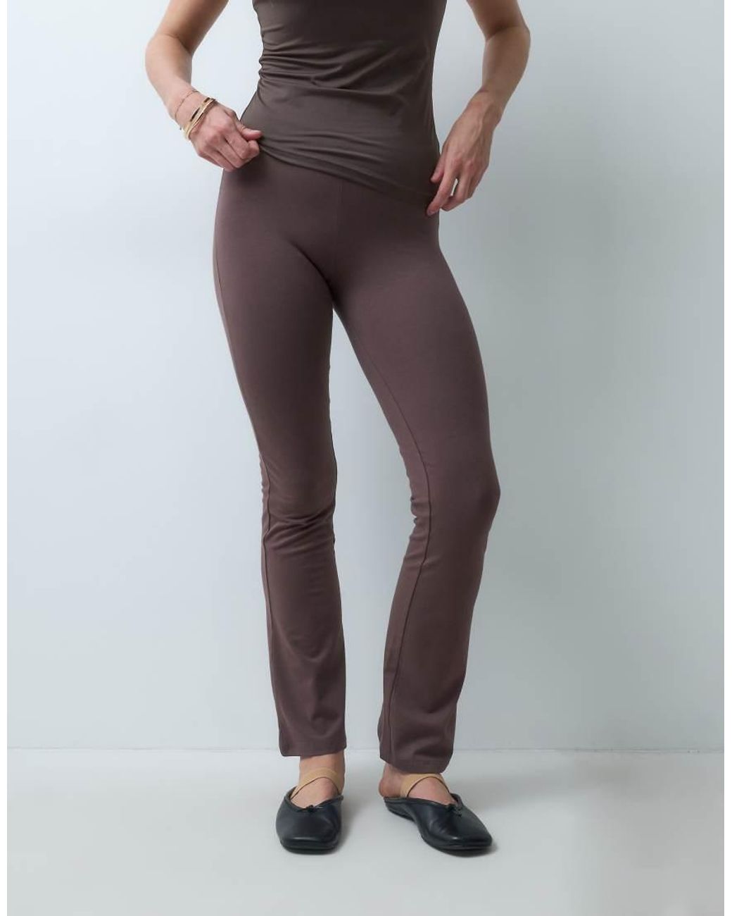 New Look Brown Kickflare Legging