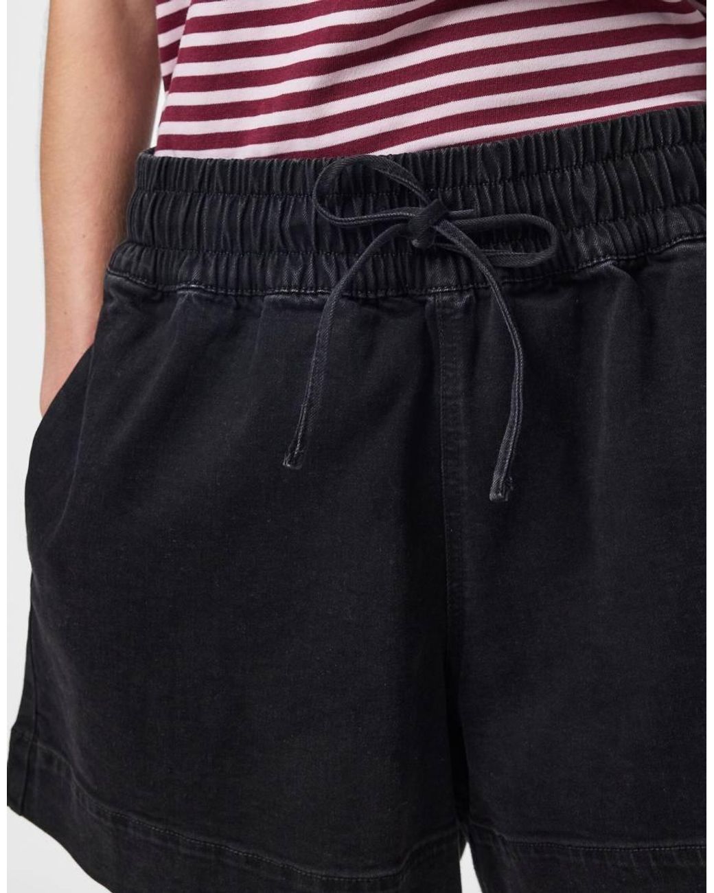 Pieces Red Denim Shorts