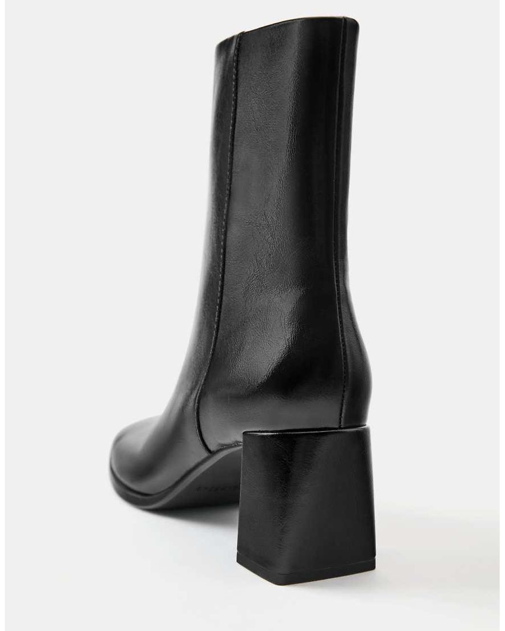 Pull&Bear Black High Heel Ankle Boots