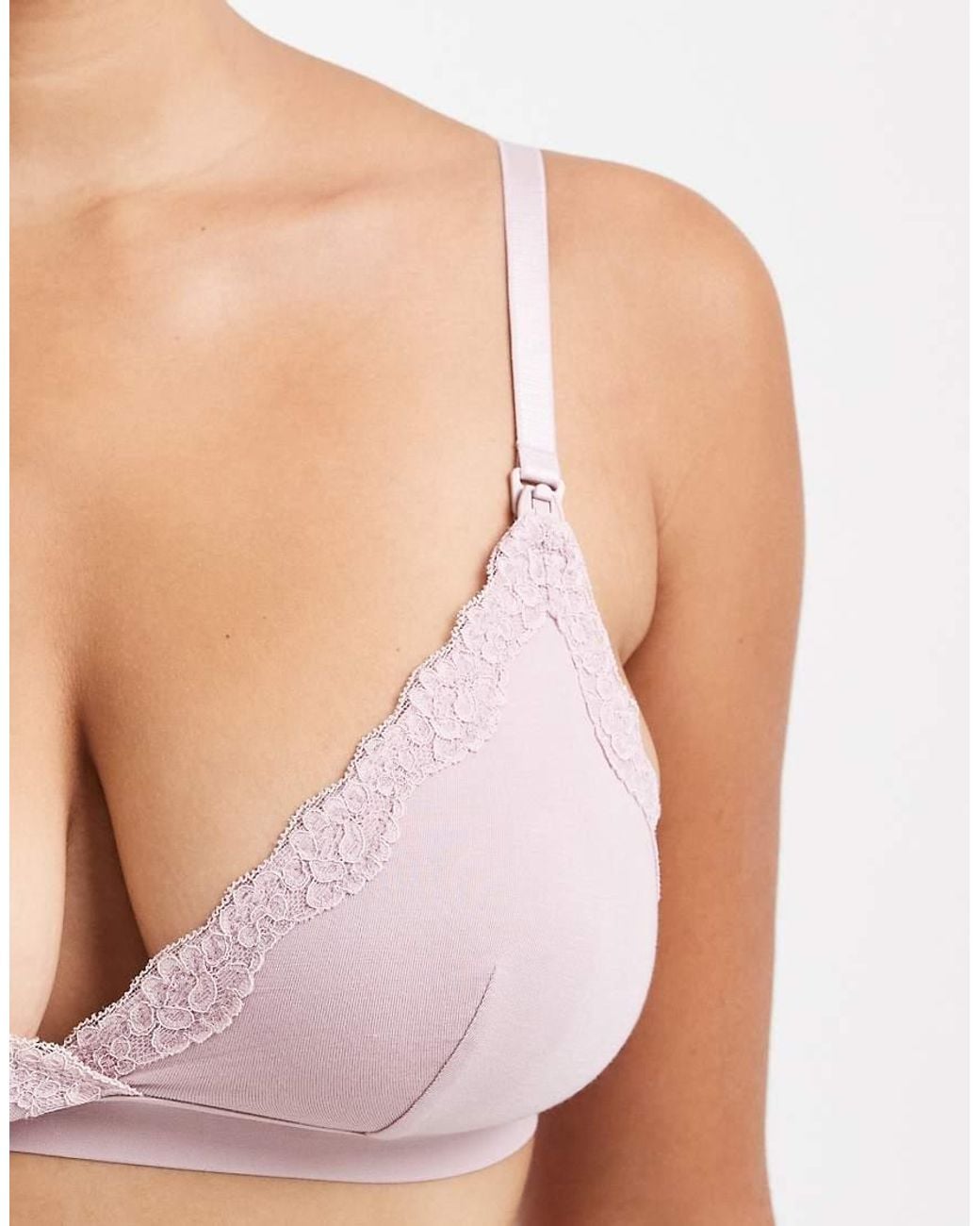 Lindex Multicolor Maternity Mom Super Soft Lace Trim Nursing Bra