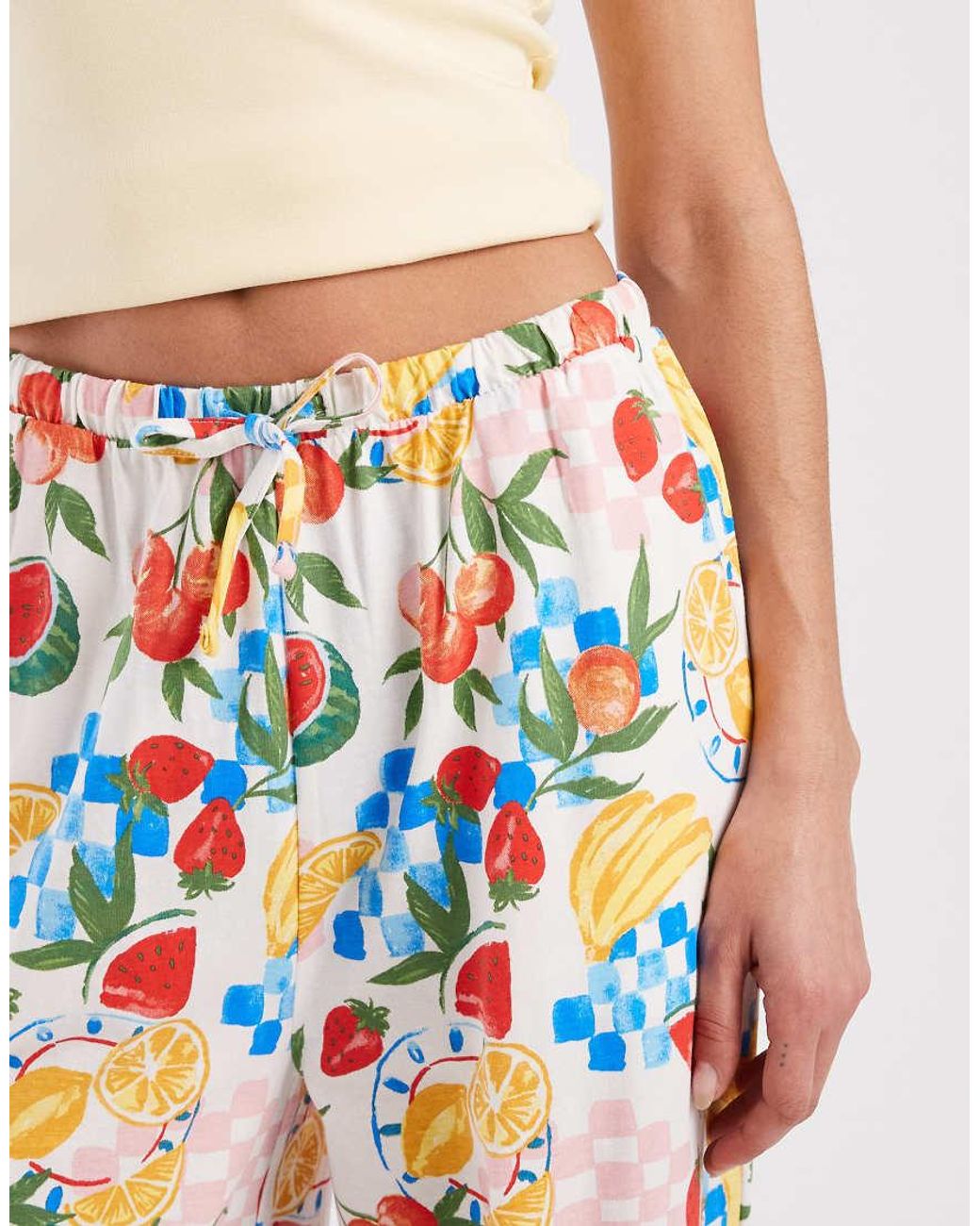 Threadbare White Jersey Pull On Trouser With Drawstring