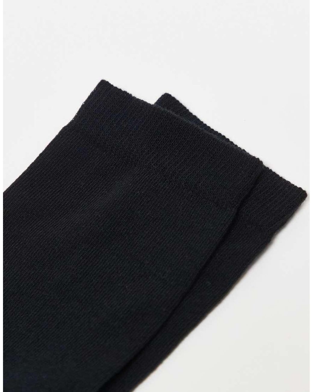 ASOS Black 5 Pack Cotton Rich Socks for men