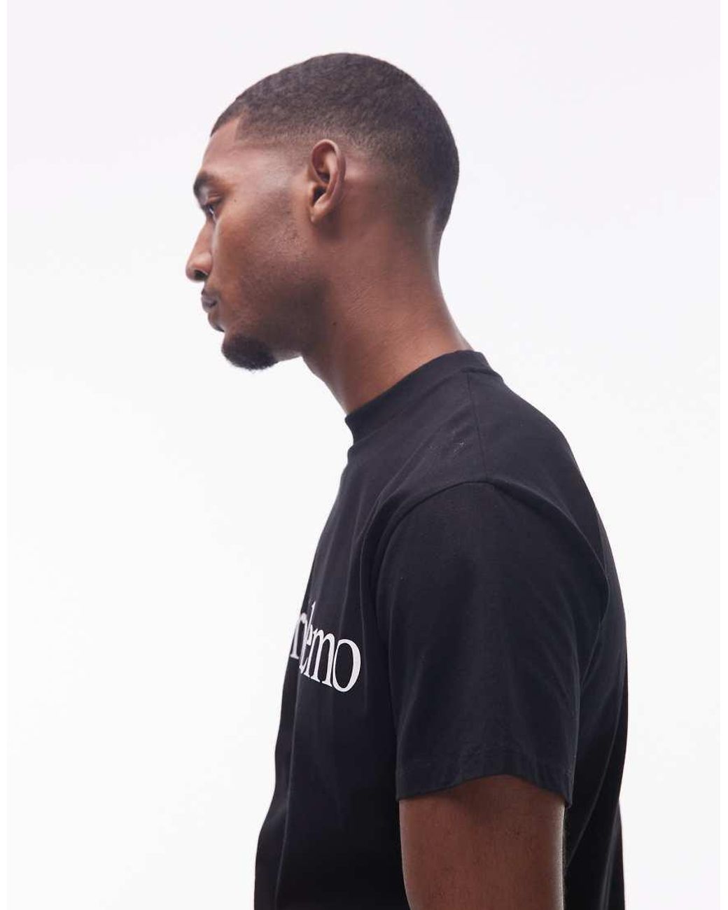 No Problemo Blue Logo Cotton T-shirt for men