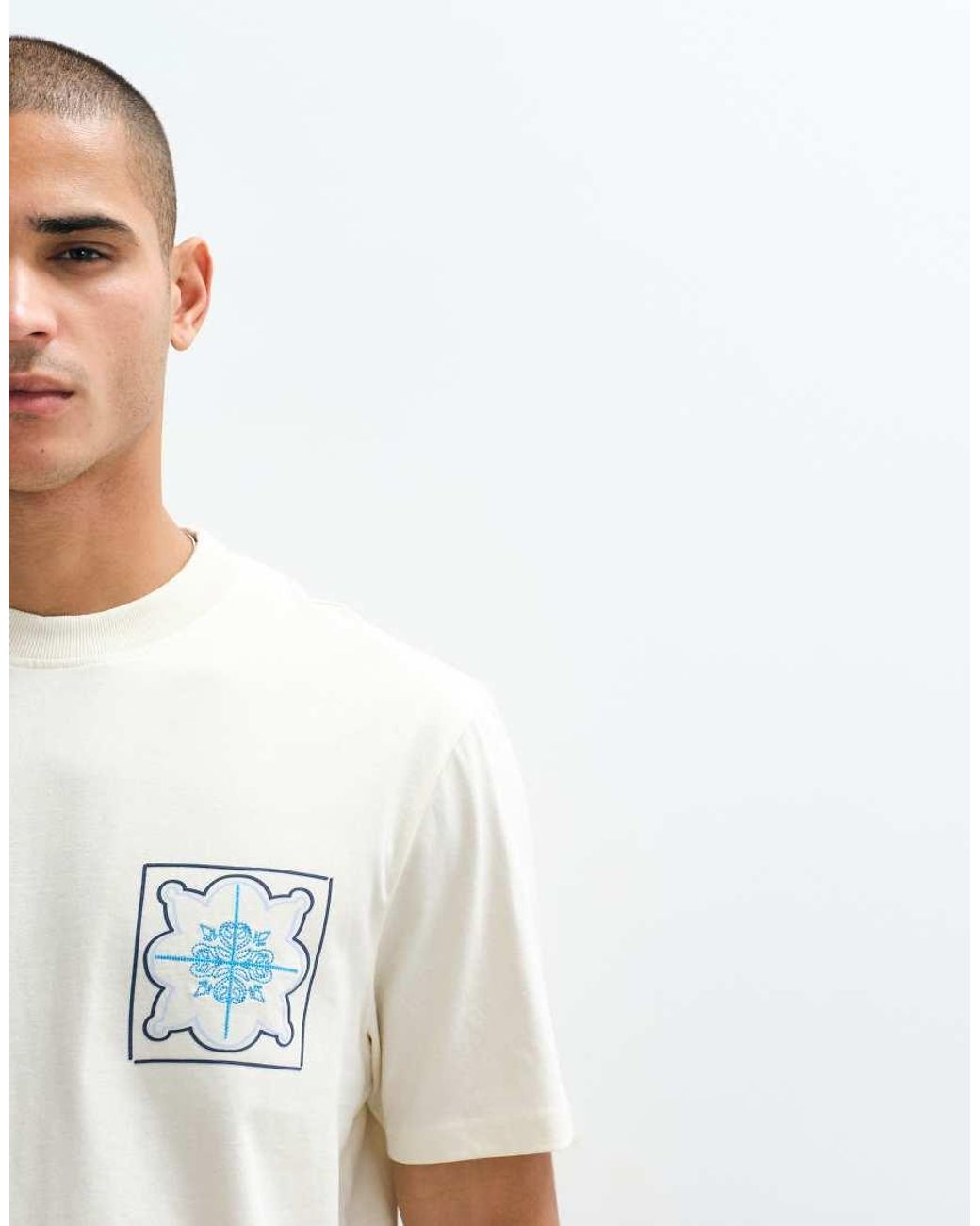 Threadbare White Back Print T-shirt for men