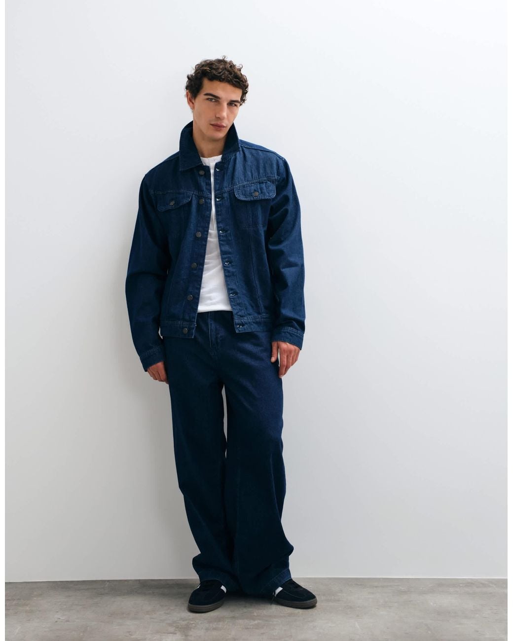 ASOS Co-ord Trucker Jacket in Blue for Men | Lyst