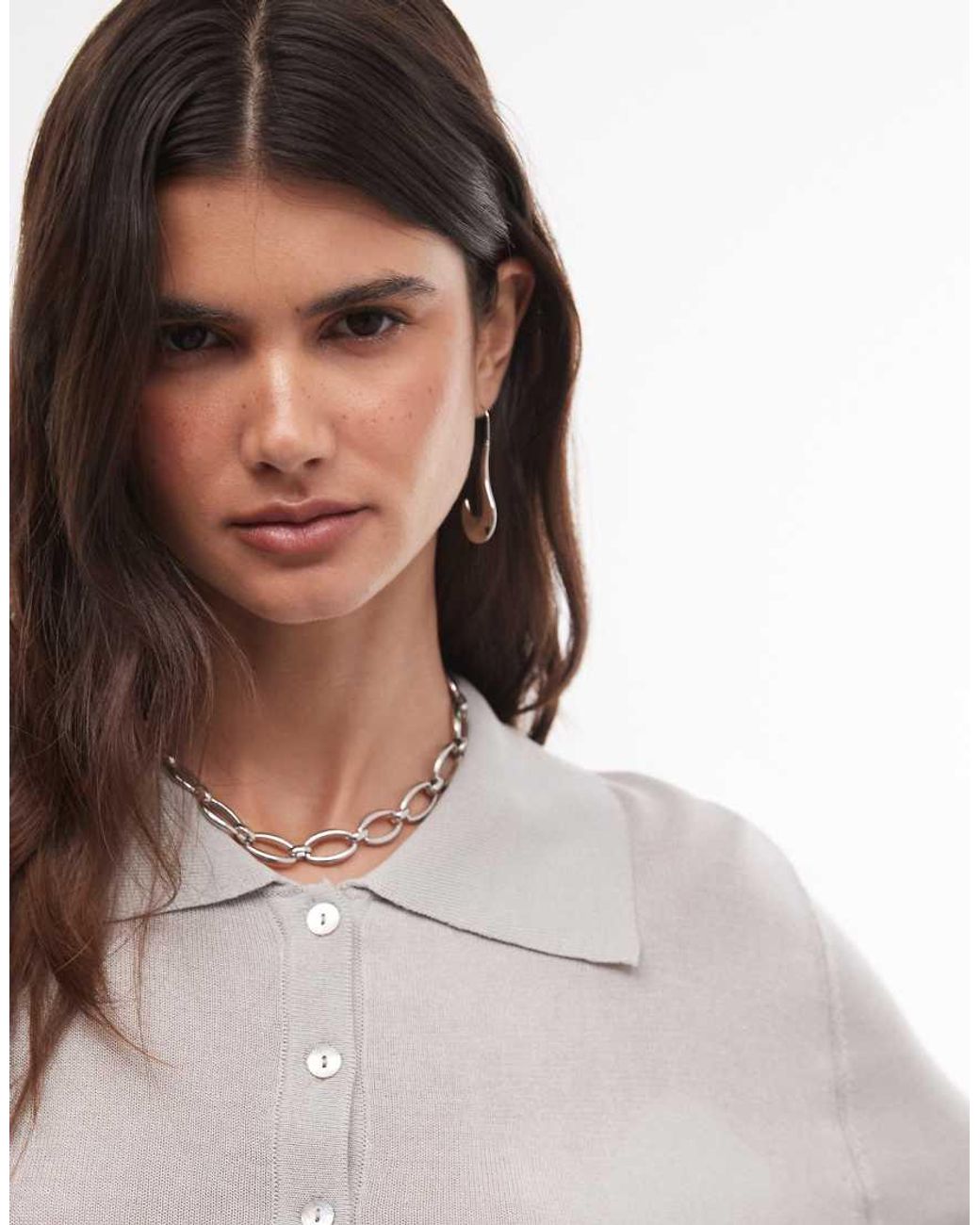 Collusion Gray Sheer Knit Cardigan