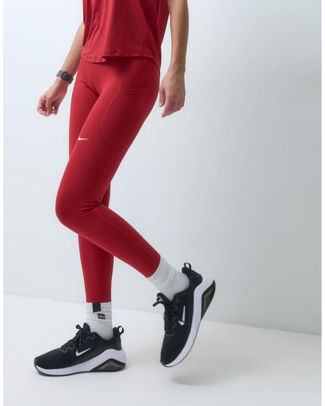 Nike Red One Dri-Fit High-Rise Seamless Legging