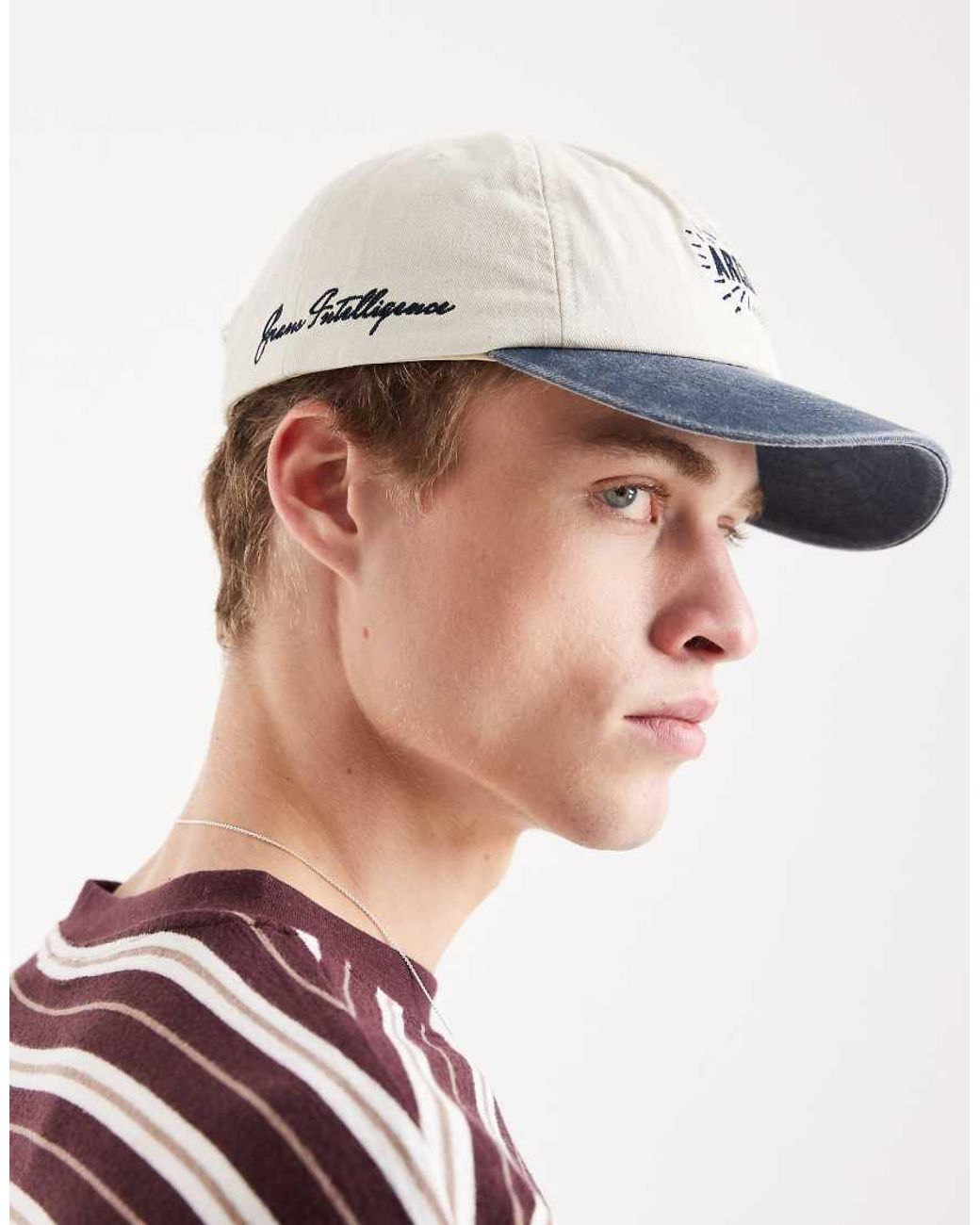 Jack & Jones Blue Archive Baseball Cap for men