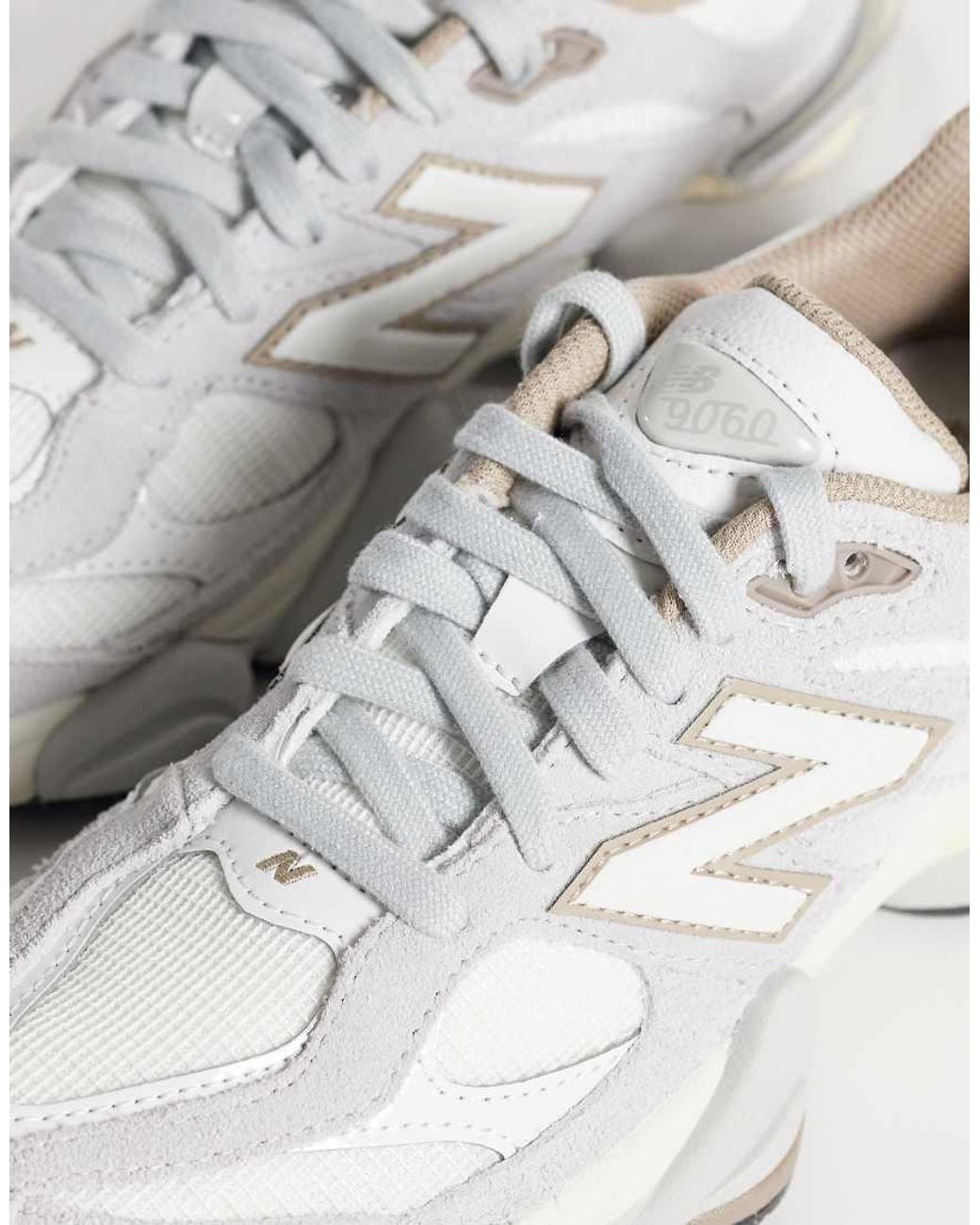 New Balance White 9060 Trainers