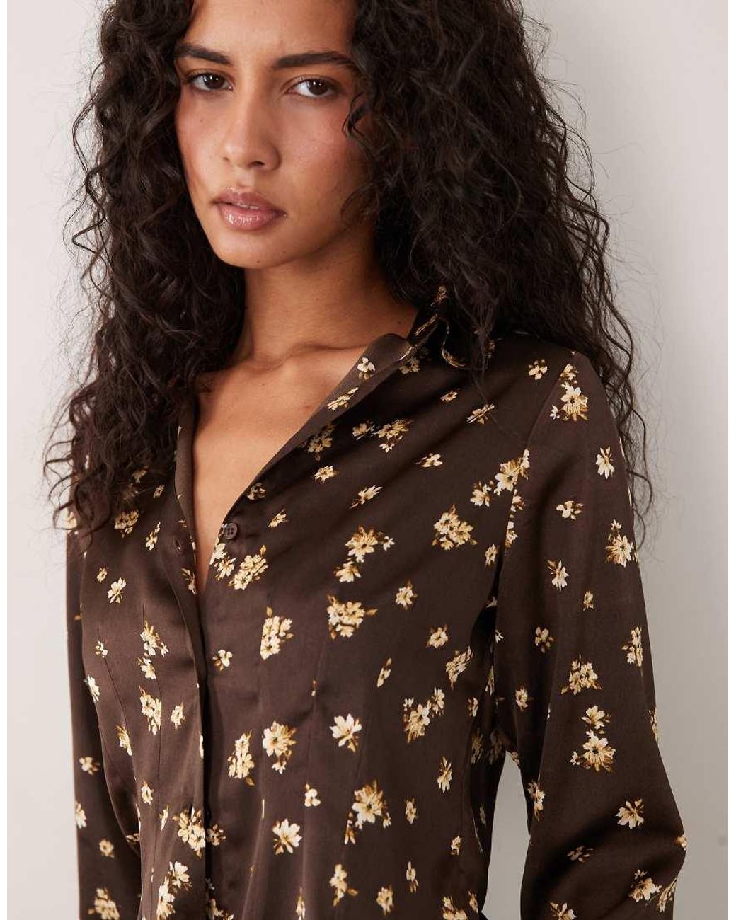 Wednesday's Girl Multicolor Satin Shirt