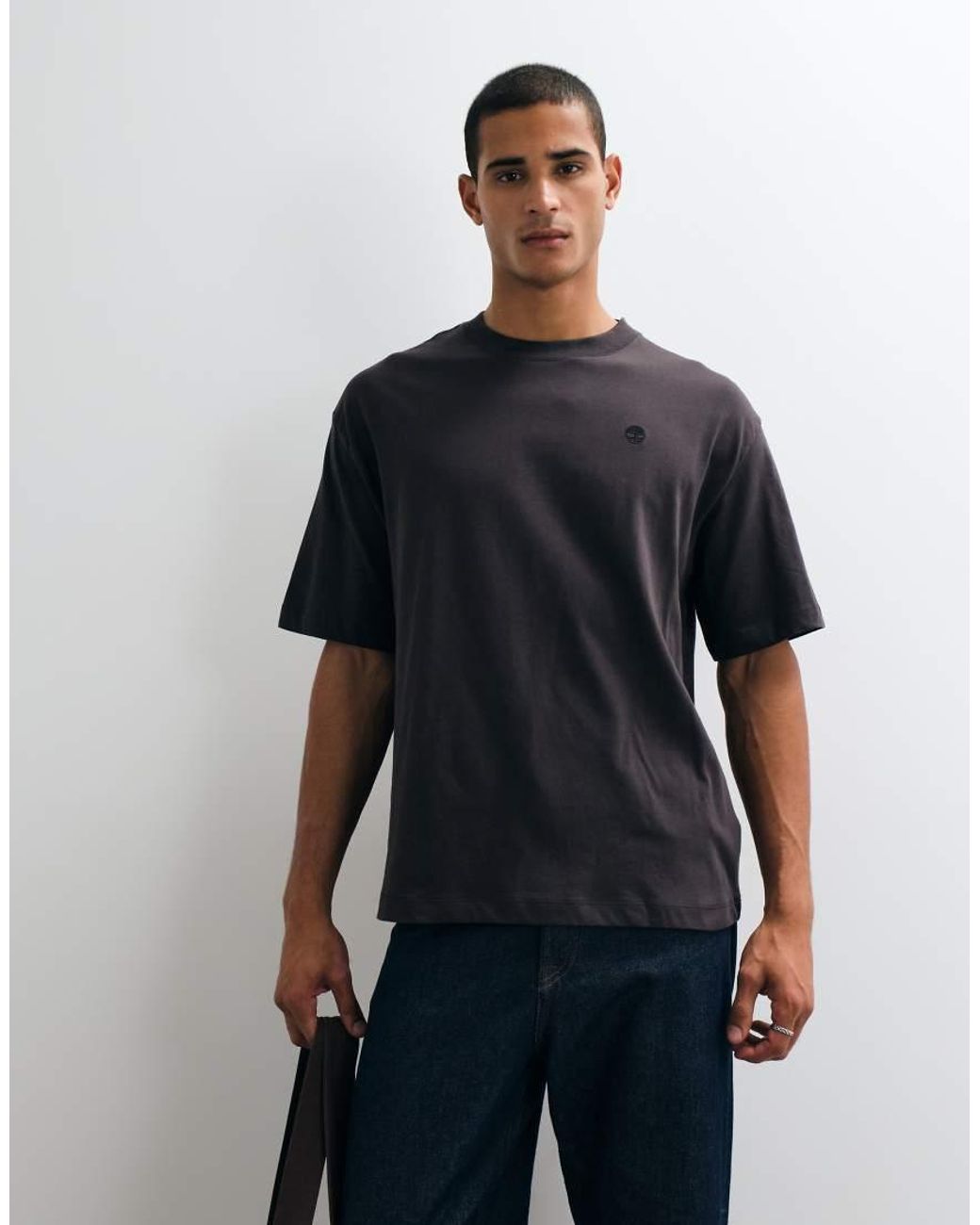 Timberland Blue Short Sleeves Tee (Relaxed) for men