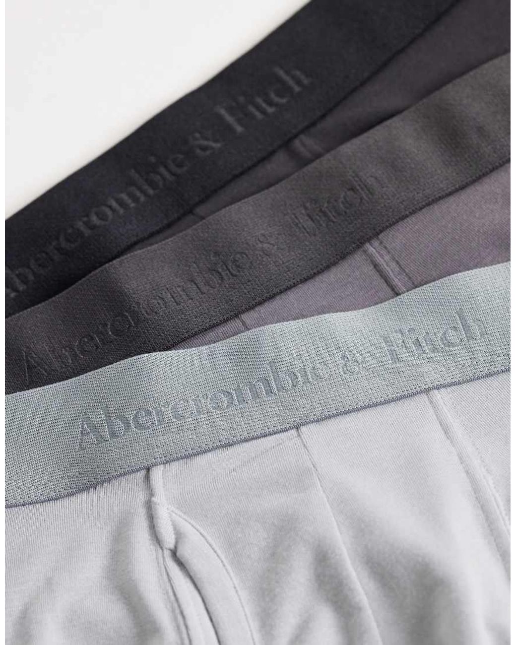 Abercrombie & Fitch Gray Abercrombie 3 Pack Performance Boxer Set for men