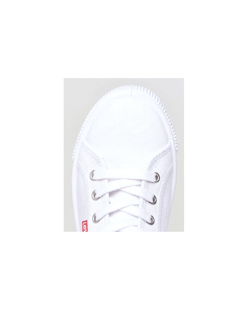 Levi's Canvas Shoe With Red Tab in White | Lyst