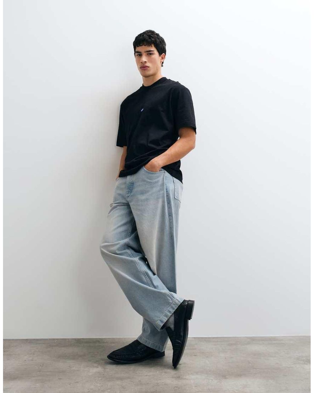 HUGO Blue Nieros Regular Fit T-shirt for men