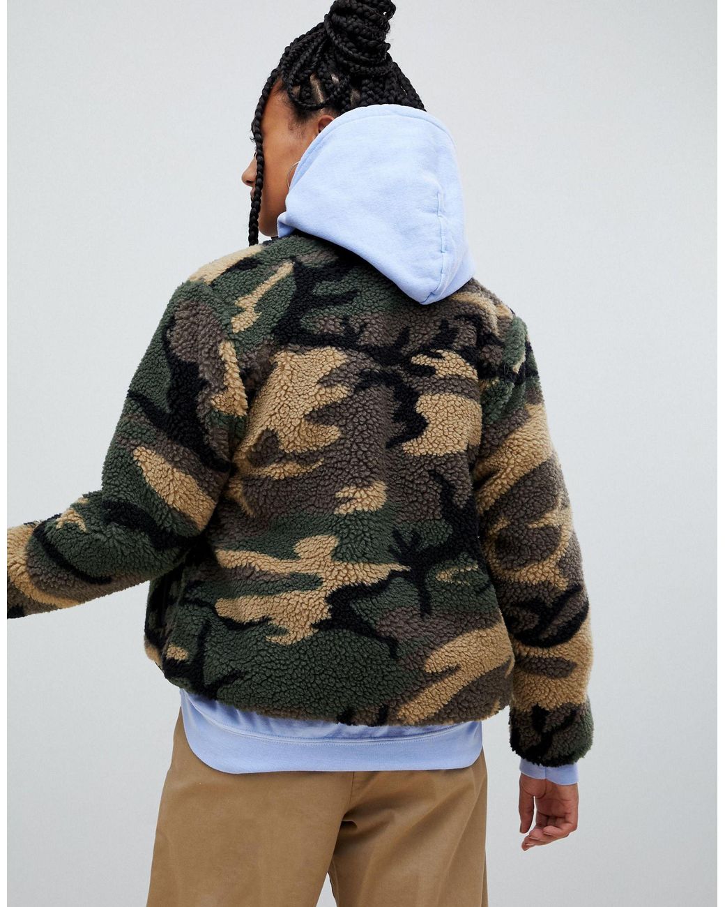 Carhartt WIP – teddy-jacke mit military-muster | Lyst AT