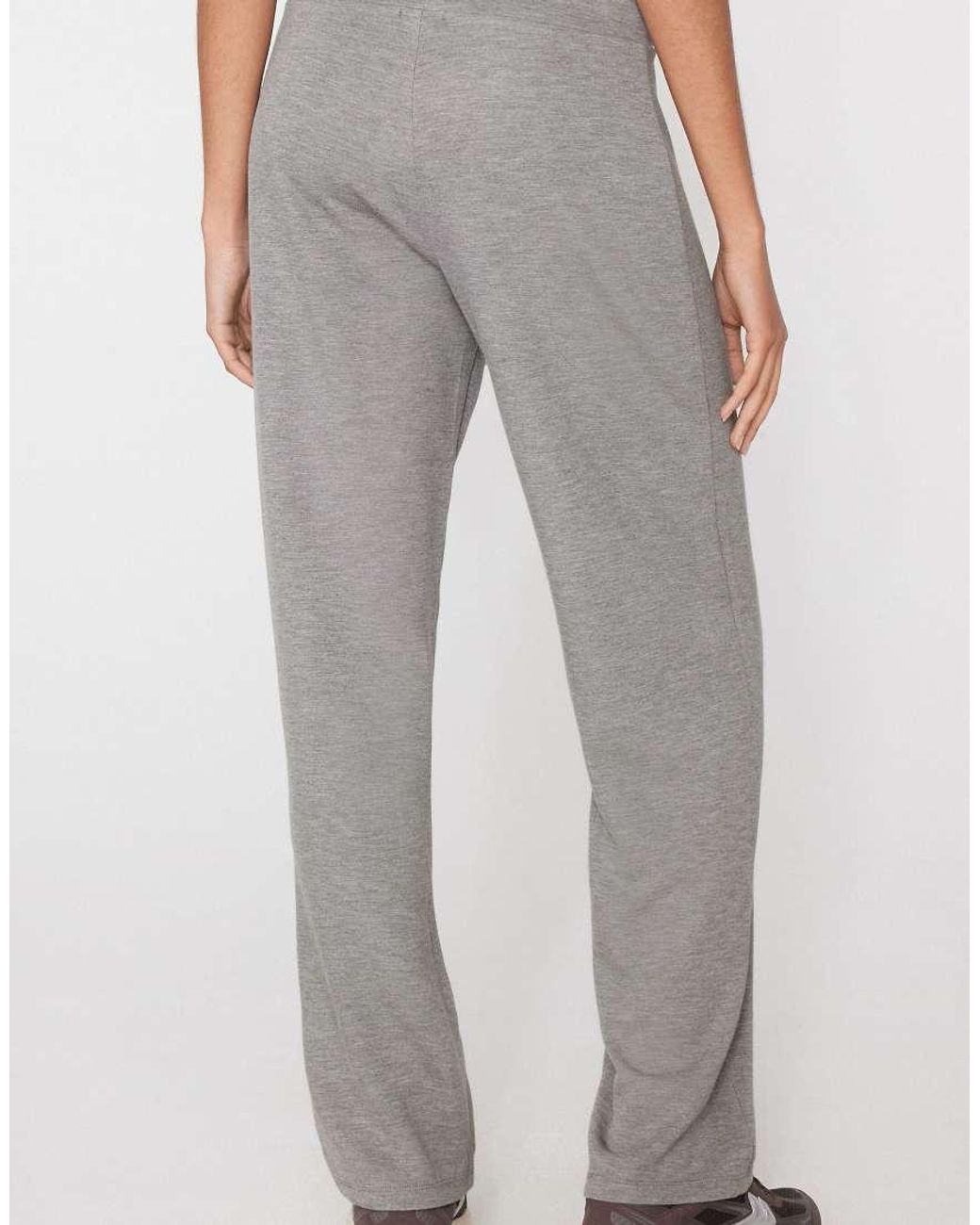 Tezenis Gray Soft Touch Straight-Cut Trousers