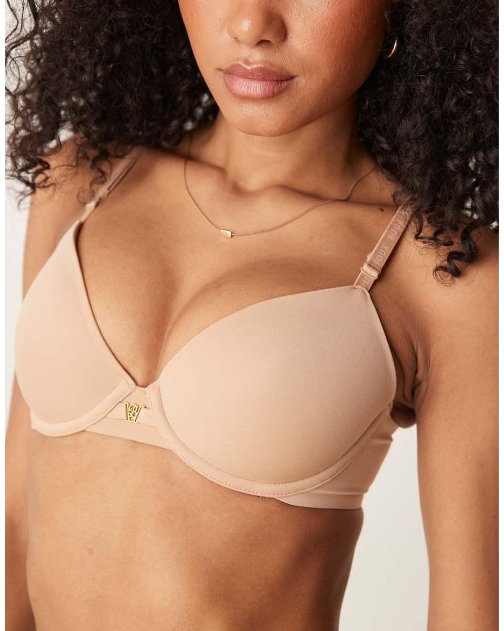 Boux Avenue Natural Ultra Light Microfibre Plunge T-Shirt Bra
