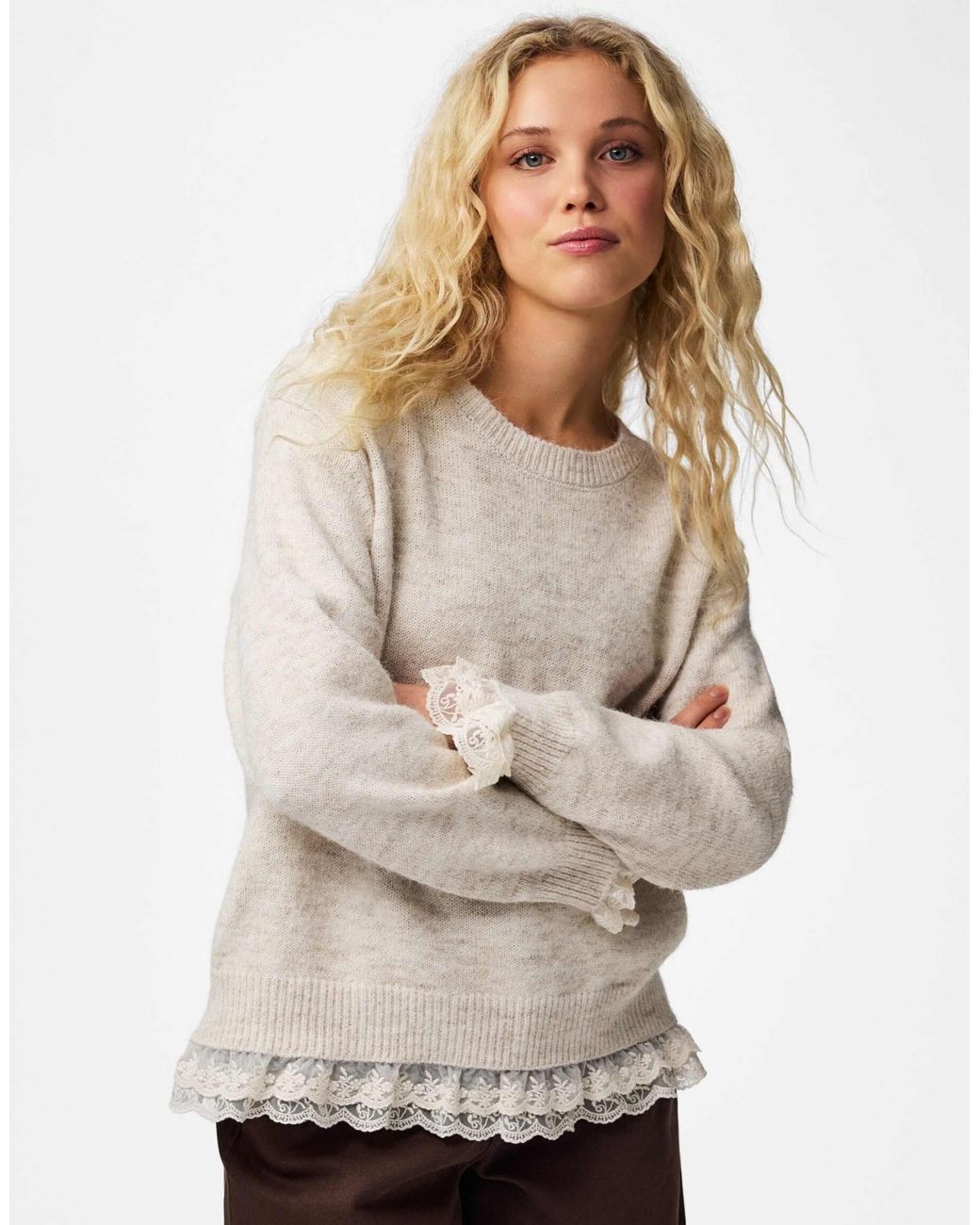 Pull - gris mouton1 Pieces en coloris Natural