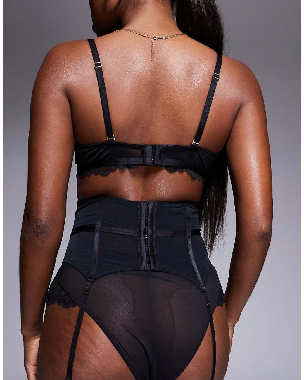 Ann Summers Black Sexy Lace Waspie