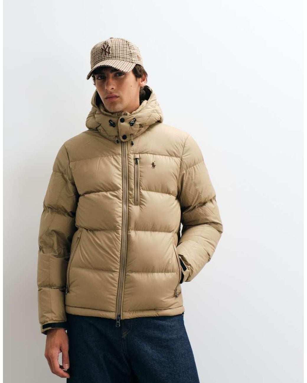 Polo Ralph Lauren Natural Gorham Icon Logo Insulated Down Puffer Jacket for men