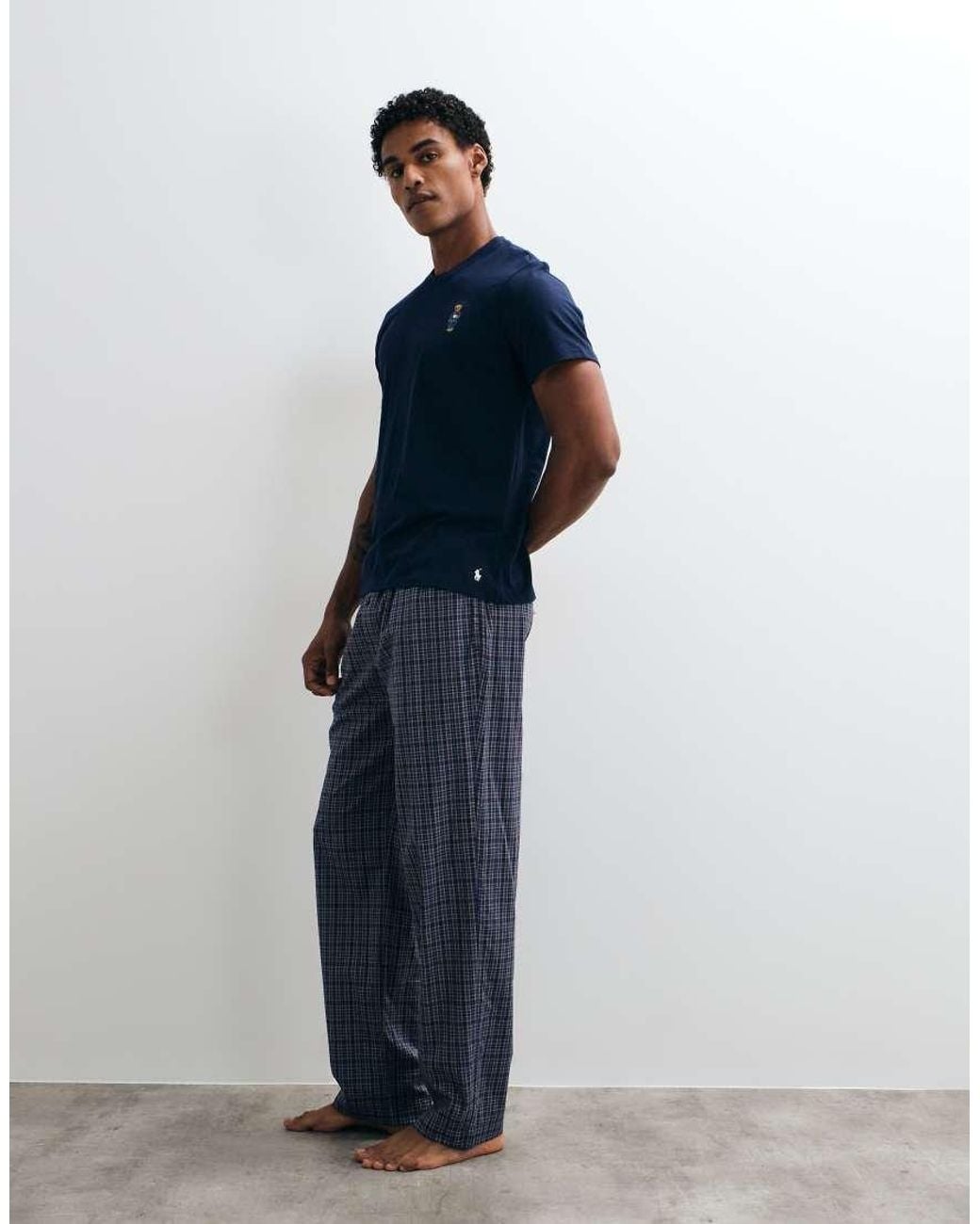 Polo Ralph Lauren Blue Short Sleeve Sleep Set for men