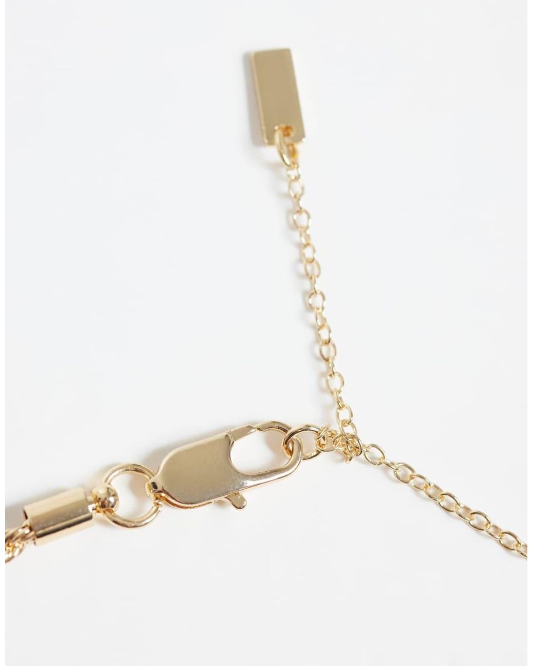 ASOS Blue 2 Pack Flat Rounded Edge Beaded And Rope Chain Necklace for men