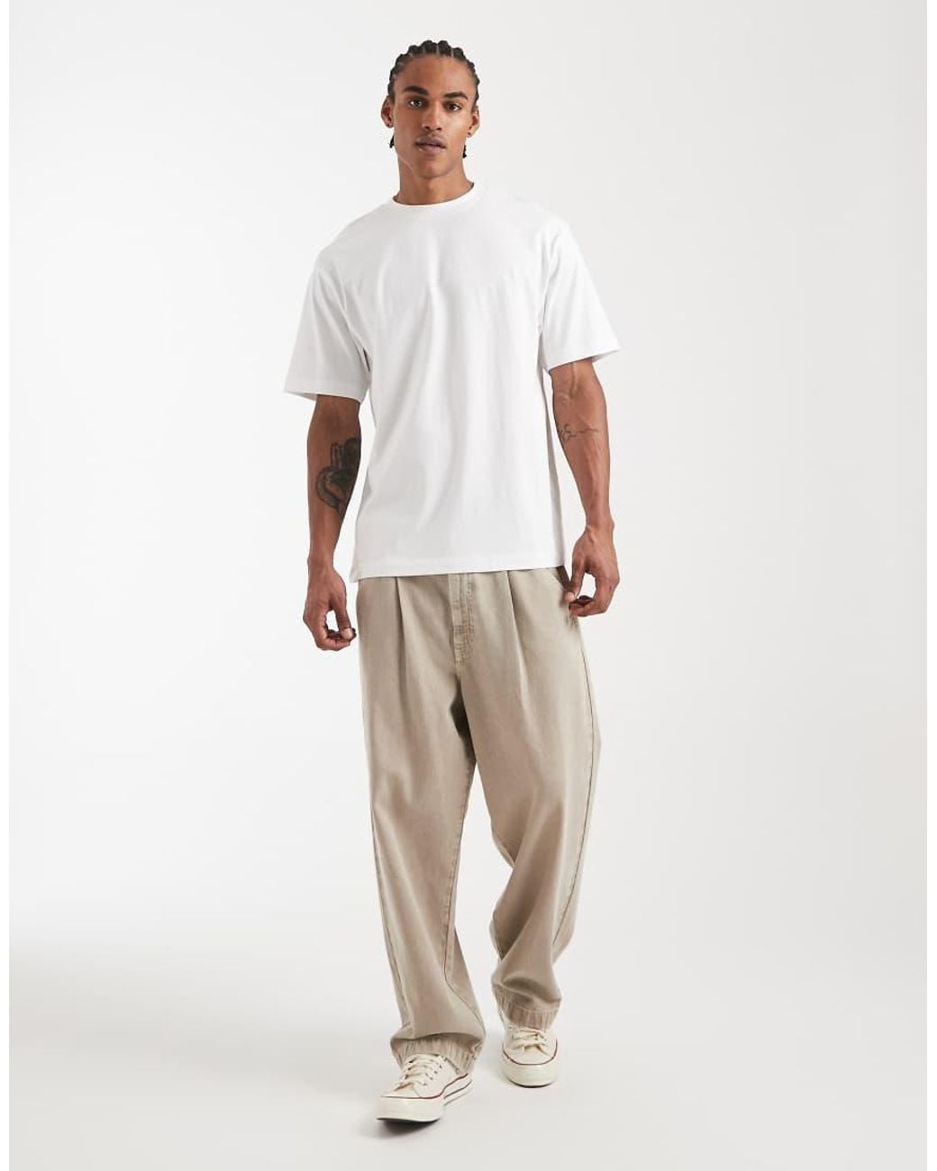 ASOS White Relaxed T-Shirt With Back Print for men