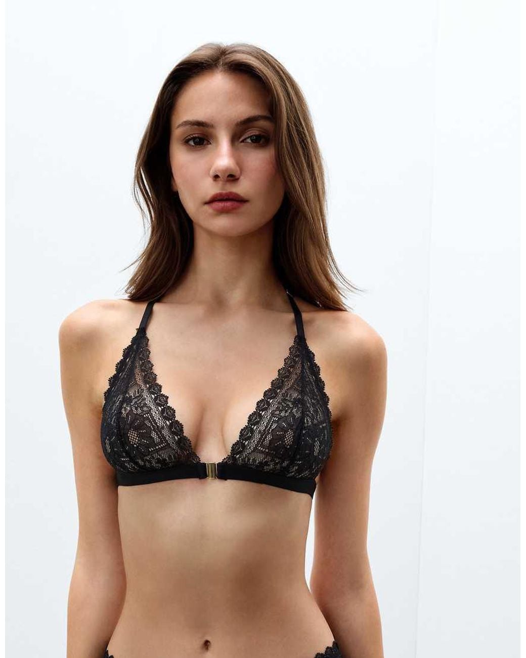 Intimissimi Black Tempting Treat Triangle Bra