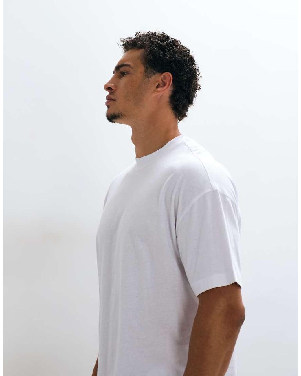 Collusion White Colluison Oversized Short Sleeve T-shirt for men