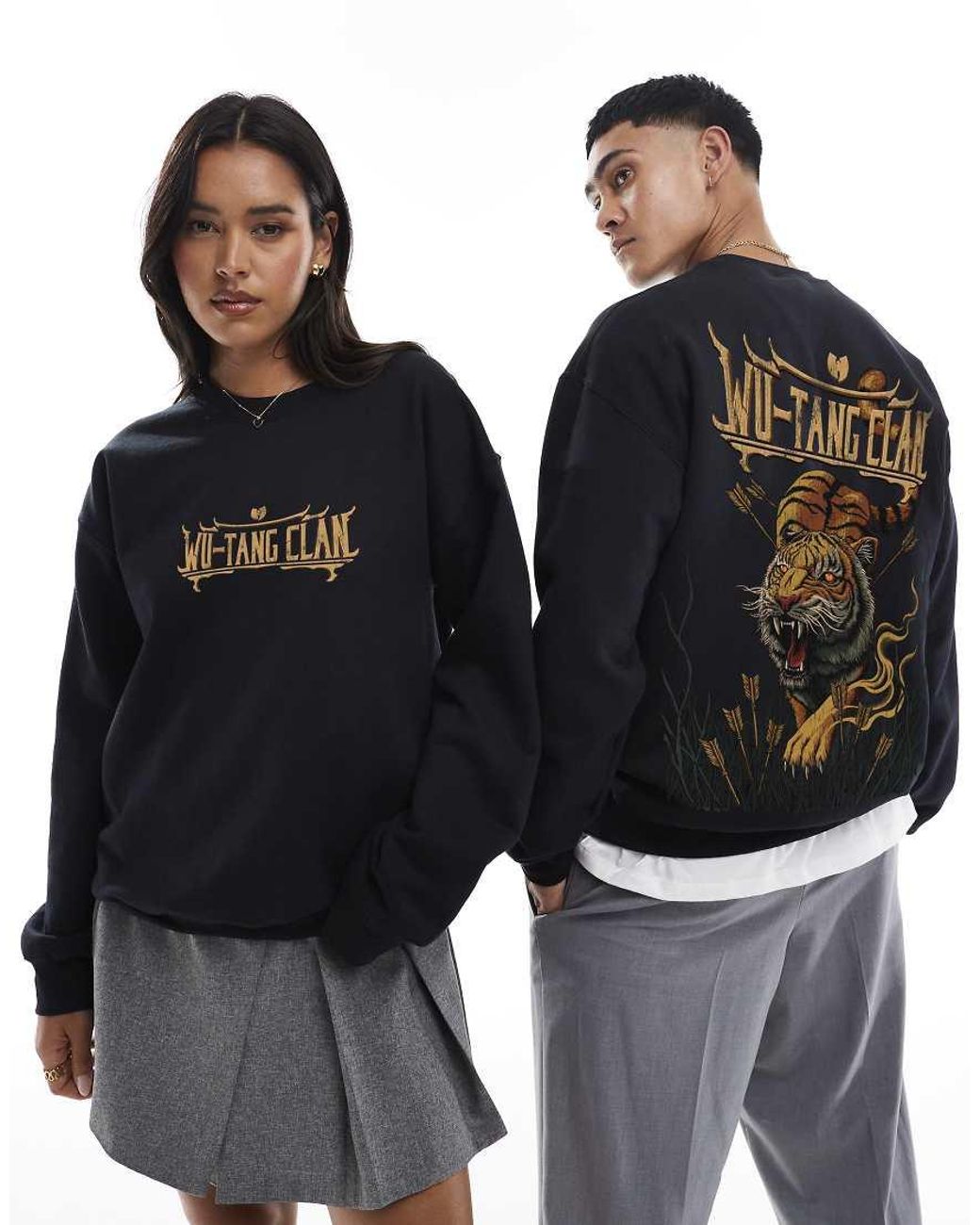 PRNT Black X Wu-Tang Clan Tiger Relaxed Fit Sweatshirt