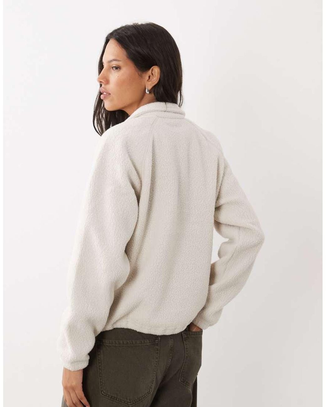 Columbia White Jasper Ridge Pebbled Half Snap Fleece