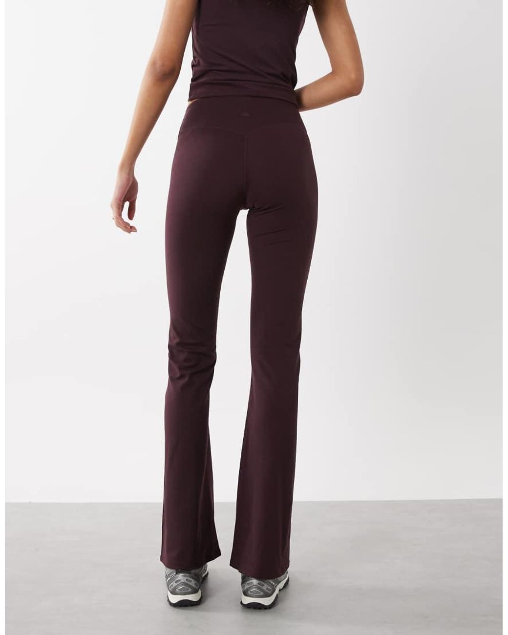 Cotton On White Active Ultra Soft Contour Flare Trouser