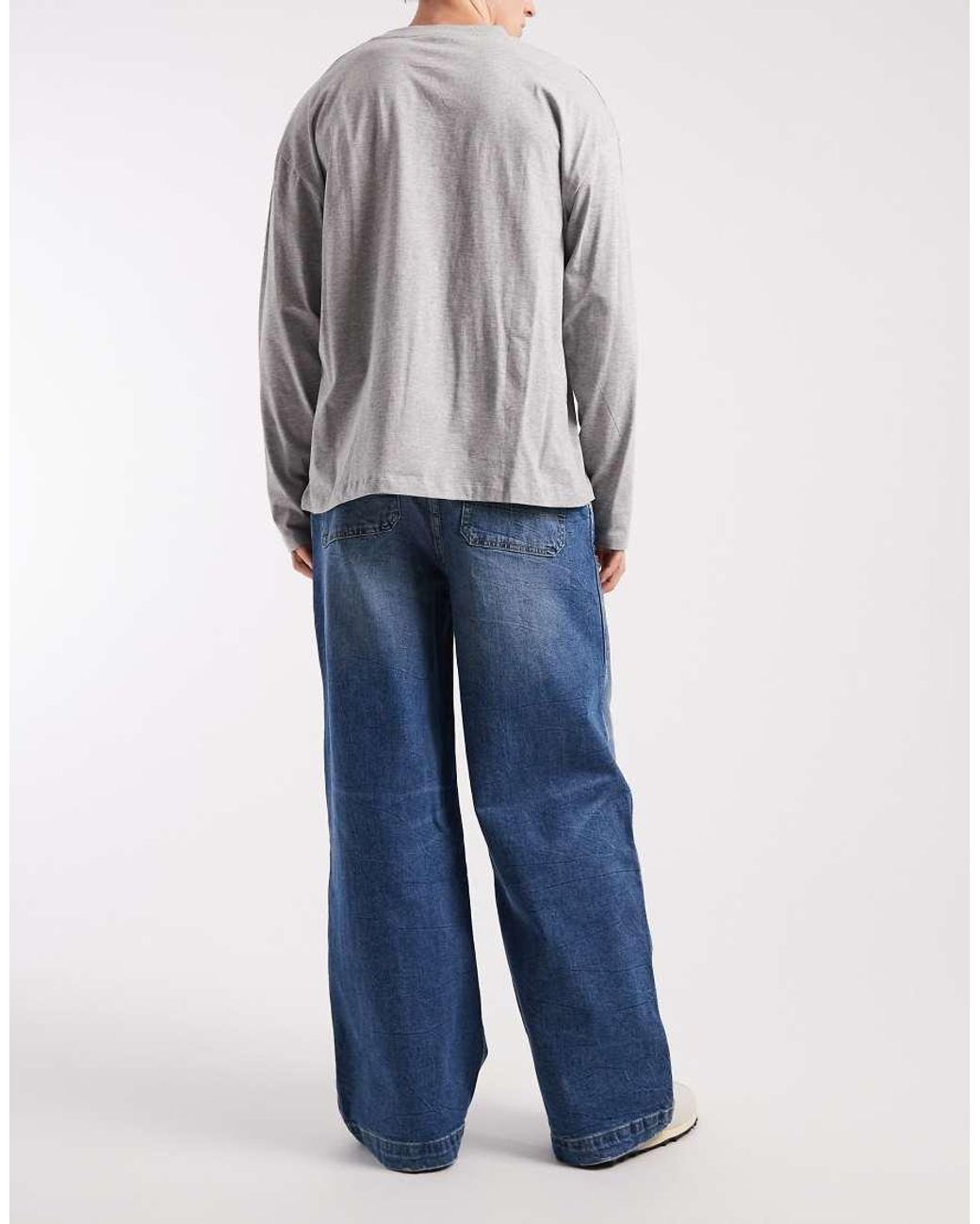 Cotton On Blue Super baggy Jeans for men