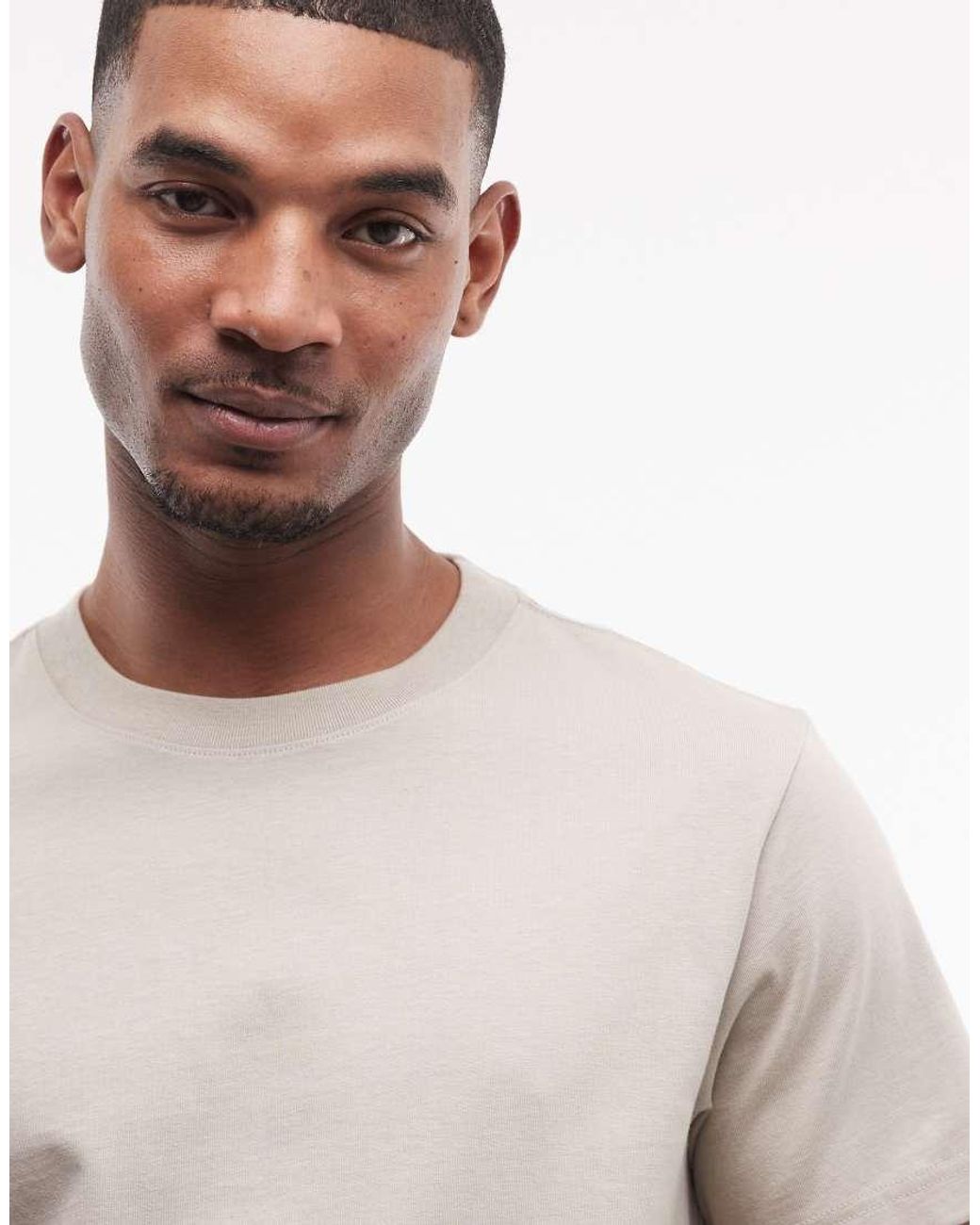 Weekday White Oversized Boxy Fit T-shirt for men