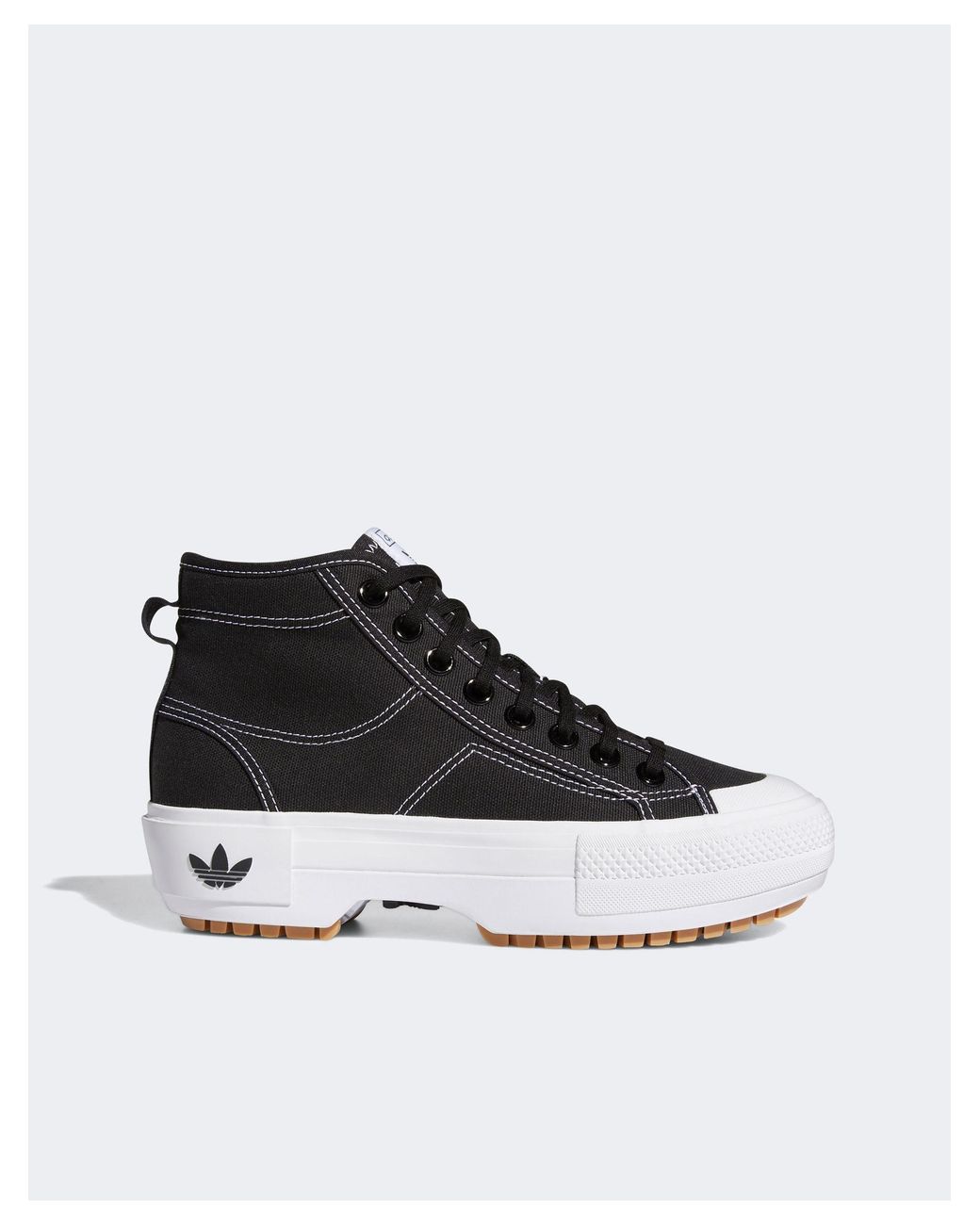 adidas Originals Rubber Nizza Trek Trainers in White Lyst UK