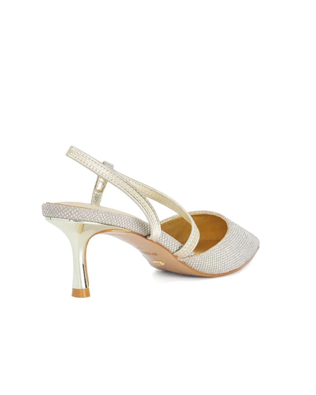 Dune White Charming Court Shoes