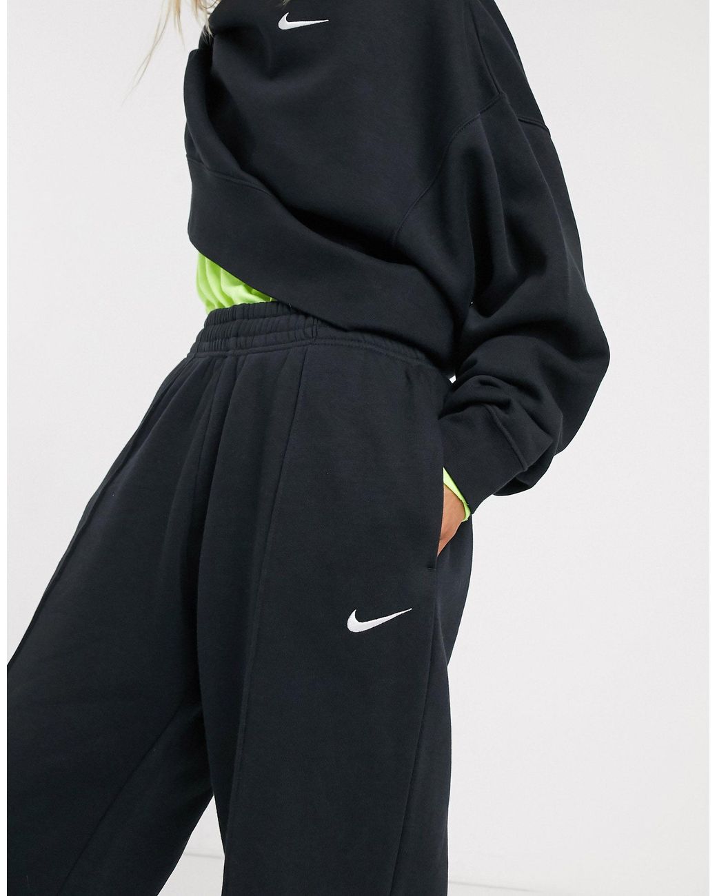 mini swoosh oversized joggers