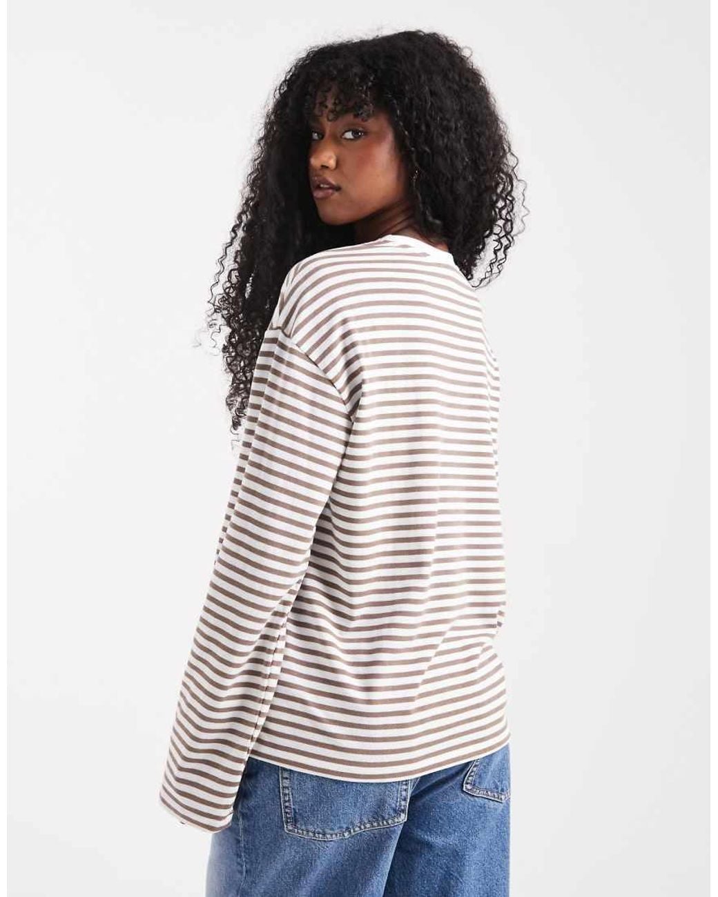 Pieces White Long Sleeve T-Shirt
