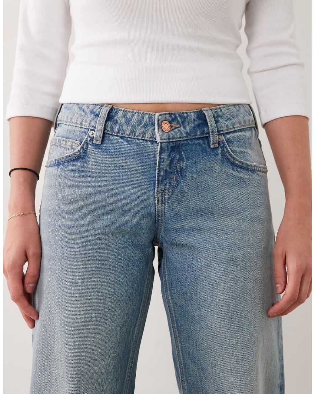 Cotton On Blue Low Rise Straight Jean